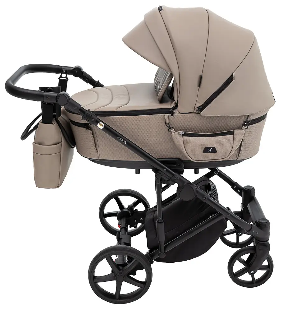 Детская коляска 2 в 1 Adamex Zico Eco Sa-9 темный капучино